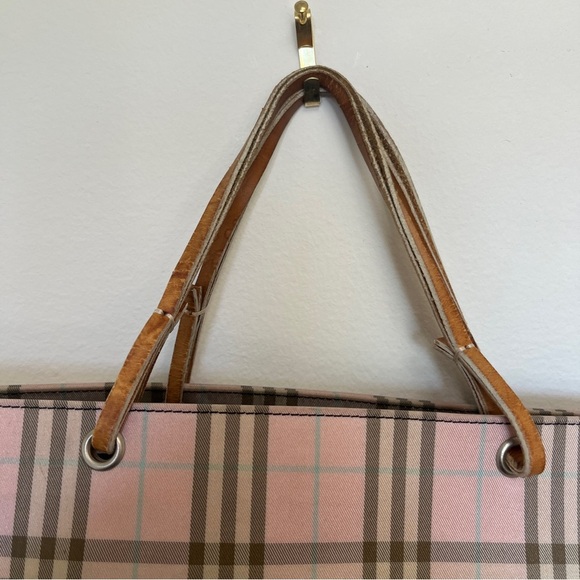 Burberry London Pink Nova Check Tote Shopper Tote - Picture 3 of 11